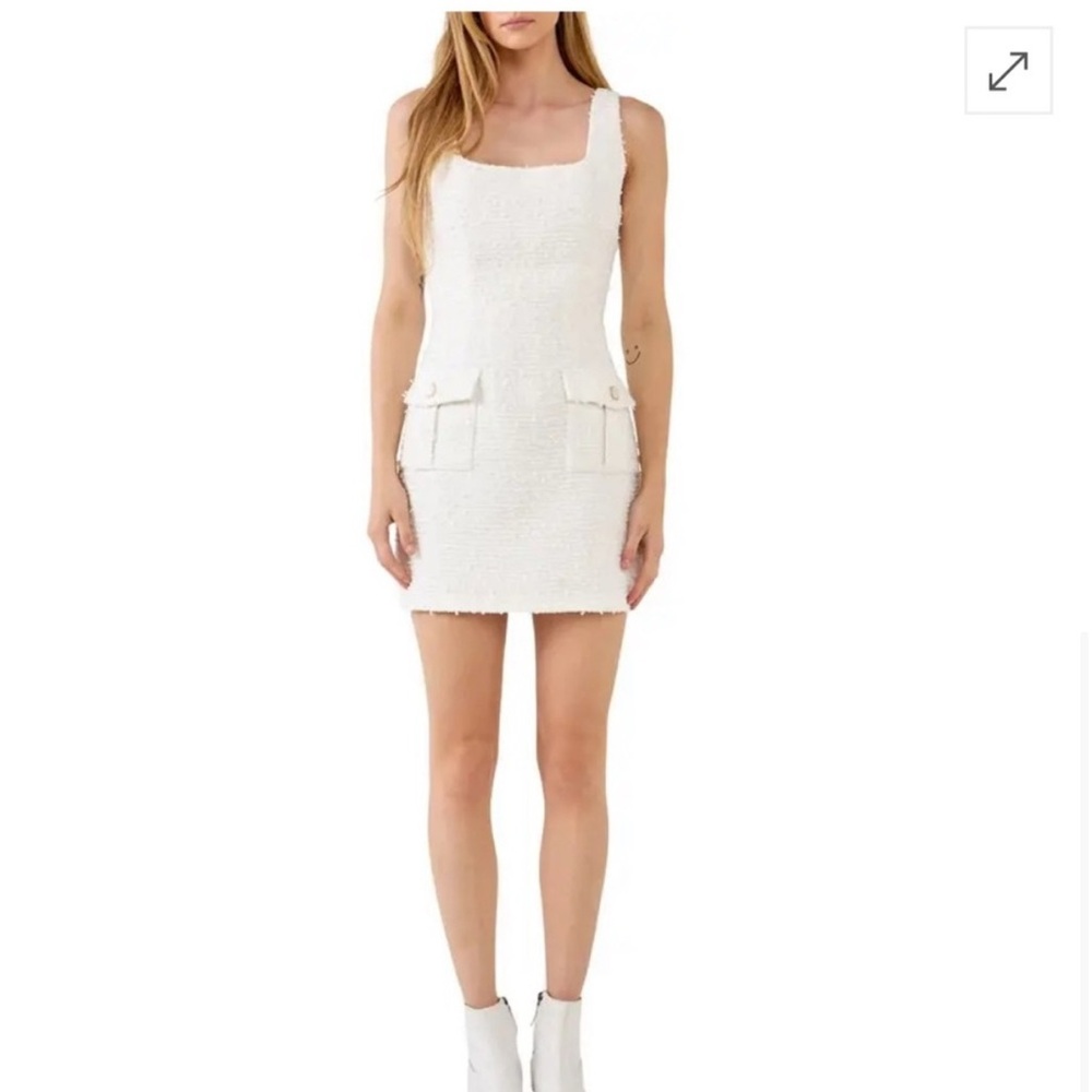 Endless Rose Tweed Mini Dress